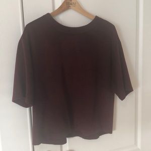 Ann Taylor Cropped wool top SZ LG